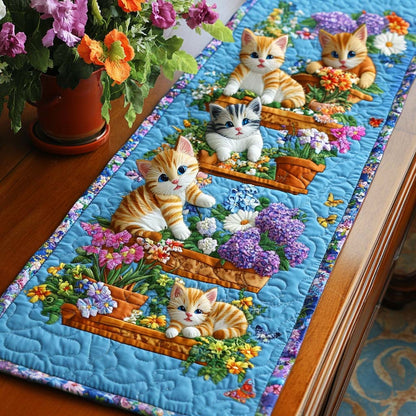Cat Quilted Table Runner NCU0VT236
