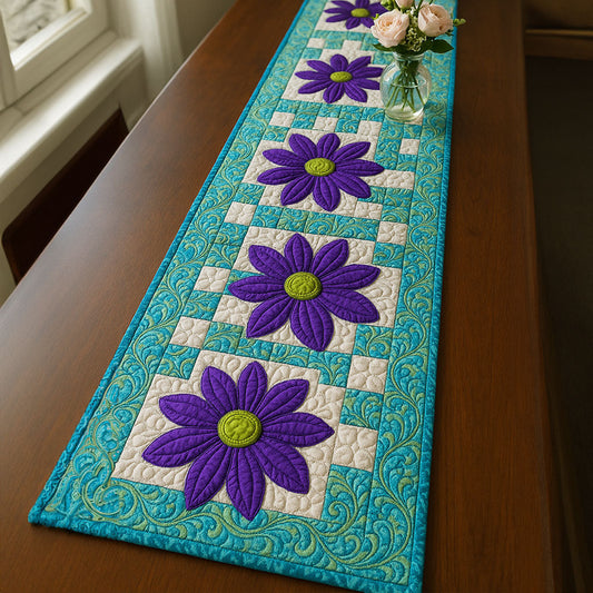 Floral Radiance Quilted Table Runner NCU0NT5382
