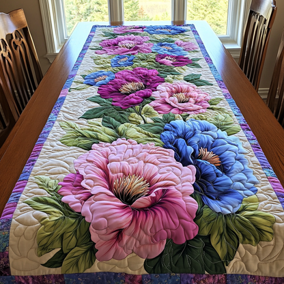 Floral Serenity Quilted Table Runner NCU0DK6119