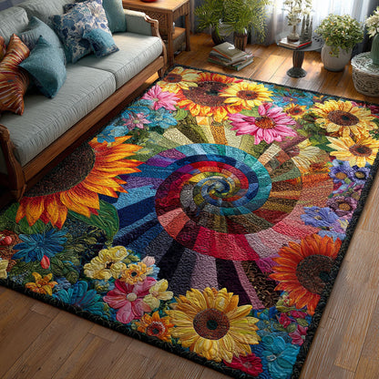 Floral Spiral Dreamscape Area Rug NCU0PT11549