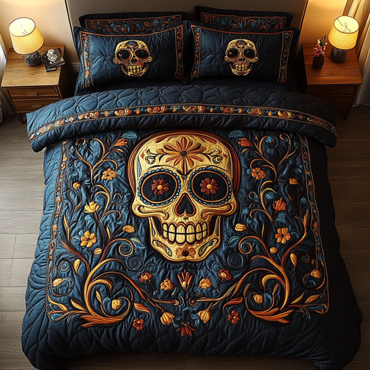Floral Spirit 3-Piece Quilted Bedding Set NCU0DK9258