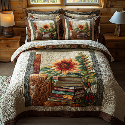 Floral Tales 3-Piece Quilted Bedding Set NCU0DV6198