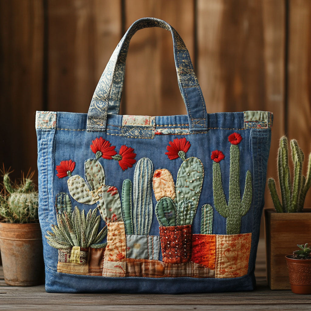 Floral Thicket Quilted Tote Bag NCU0PT8458