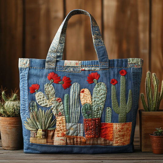 Floral Thicket Quilted Tote Bag NCU0PT8458