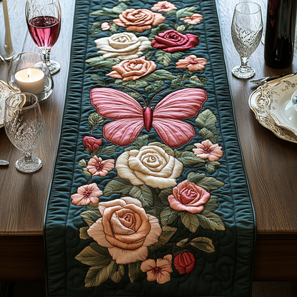 Floral Touch Quilted Table Runner NCU0VH2221
