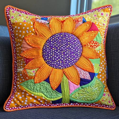 Floral Whirl Quilted Pillow Case NCU0NT7217