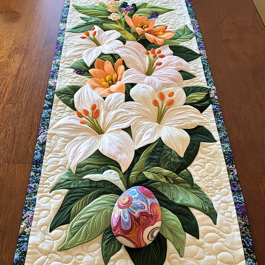 Floral Whispers Quilted Table Runner NCU0VL1563