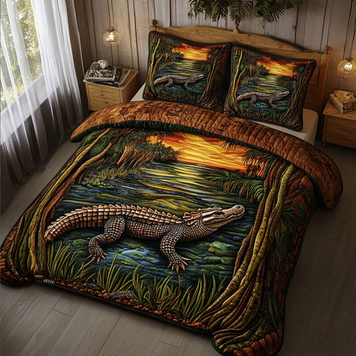 Florida Gator 3-Piece Quilted Bedding Set NCU0PT6627