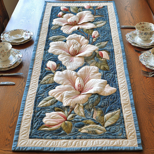 Flourishing Magnolia Quilted Table Runner NCU0PT3982