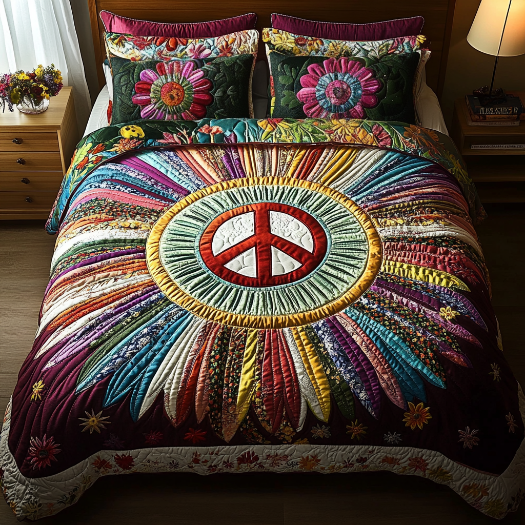 Hippie Quilted Bedding Set NCU0VT110