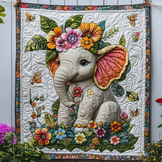 Flower Crowned Quilted Blanket NCU0NT7872