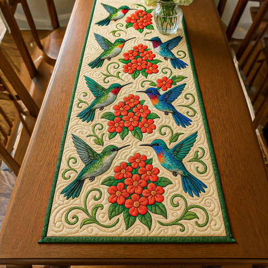 Flower Dance Quilted Table Runner NCU0NT5409