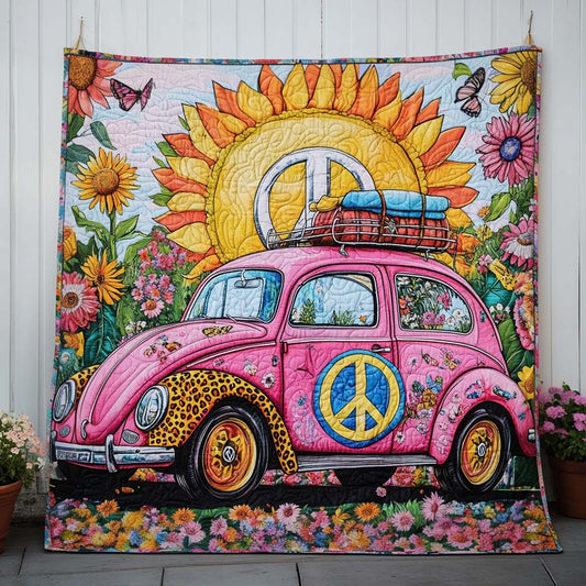 Flower Power Ride Quilted Blanket NCU0NT7746