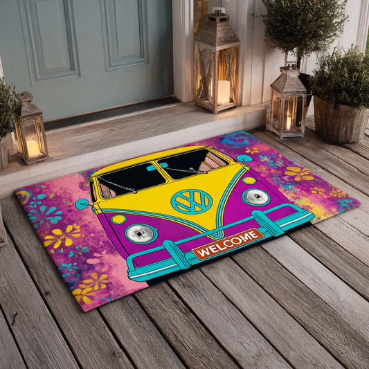 Flower Power Van Doormat NCU0XD843