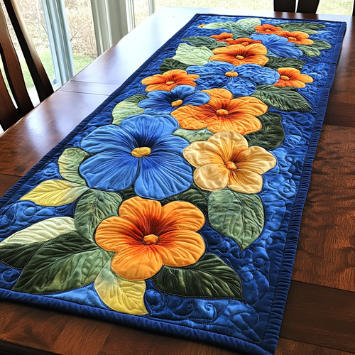 Flower Radiance Quilted Table Runner NCU0DK6158