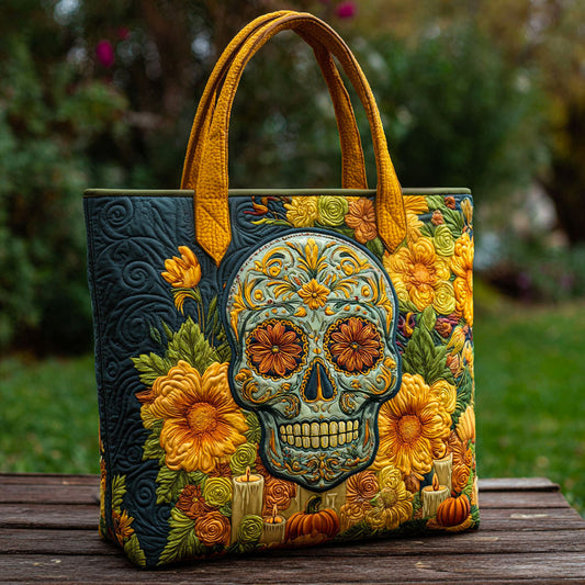 Flowers for the Gone Quilted Tote Bag NCU0PT8674
