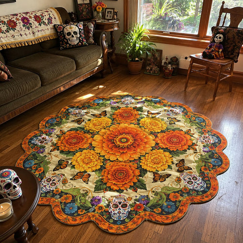 Flowers of Remembrance Custom Shape Area Rug NCU0PT12034