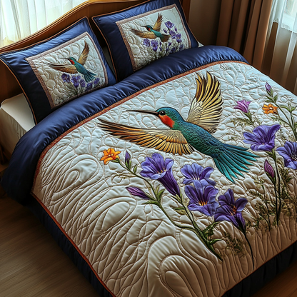 Flutter Bloom Quilted Bedding Set NCU0DV2867