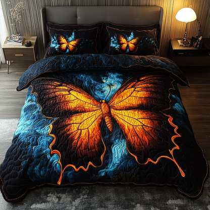 Flutter Grace 3-Piece Quilted Bedding Set NCU0DK5578