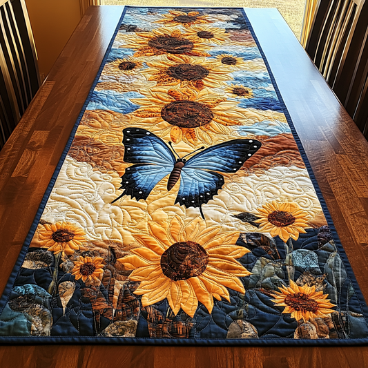 Flutter Grace Quilted Table Runner NCU0DK4467