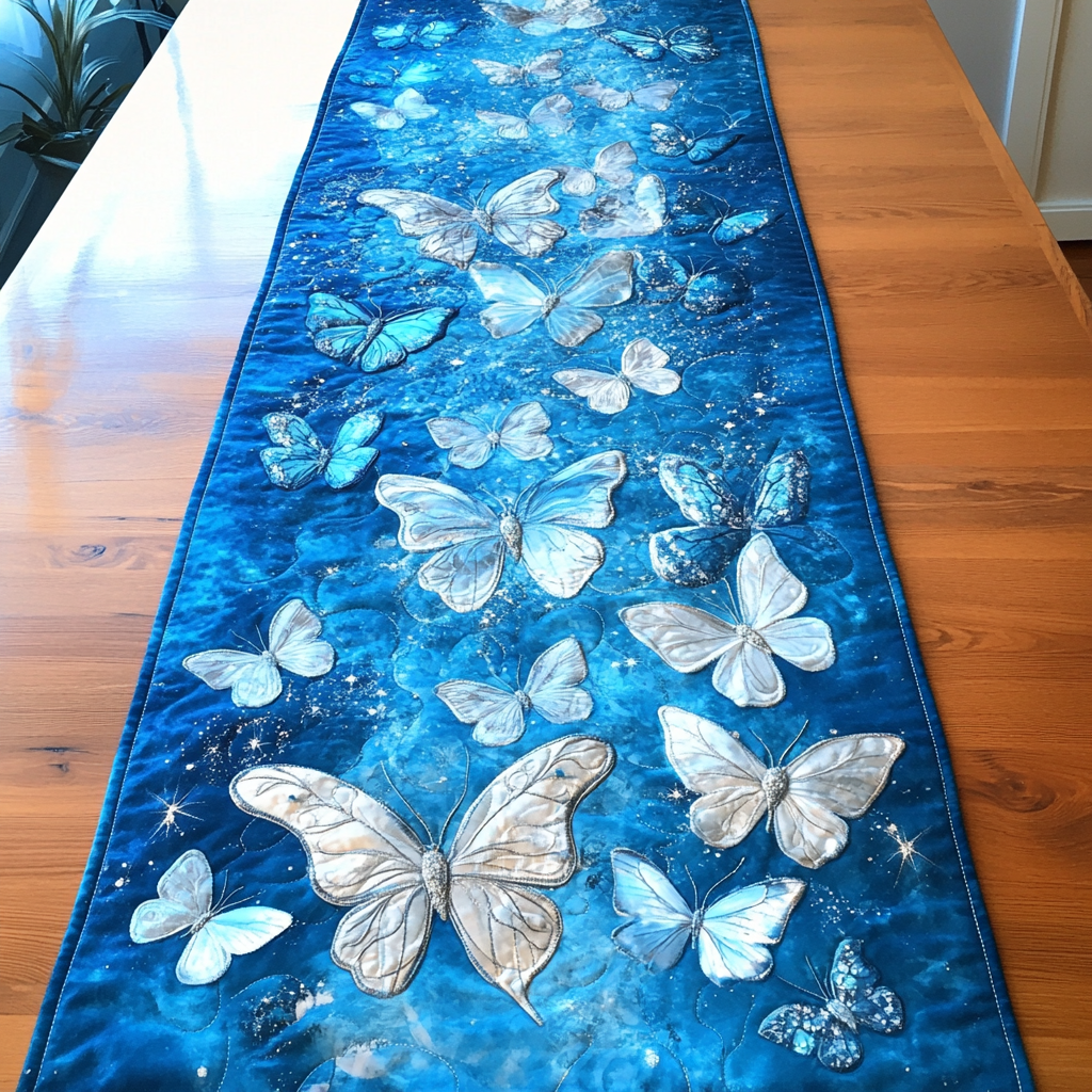 Flutter Grace Quilted Table Runner NCU0DK4592