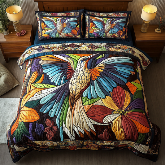 Flutter Jewel 3-Piece Quilted Bedding Set NCU0DK4887