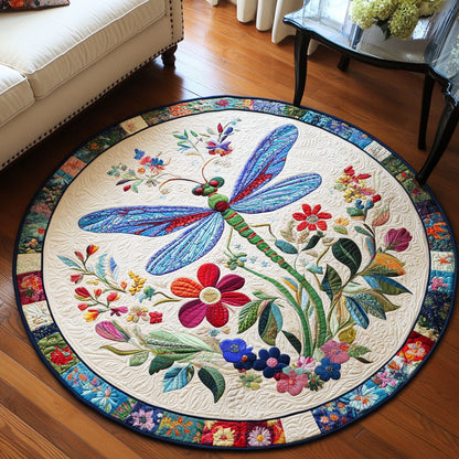 Fluttering Magic Quilted Round Mat NCU0PT6514