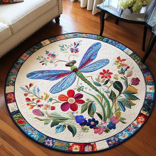Fluttering Magic Quilted Round Mat NCU0PT6514