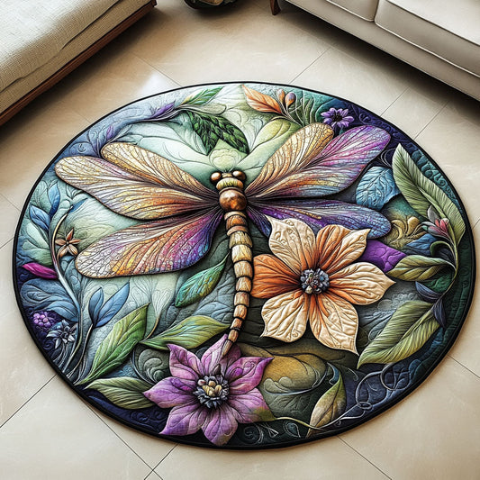 Fluttering Radiance Quilted Round Mat NCU0PT3886