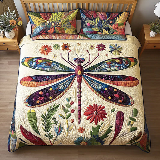 Fluttering Spirit 3-Piece Quilted Bedding Set NCU0PT7666