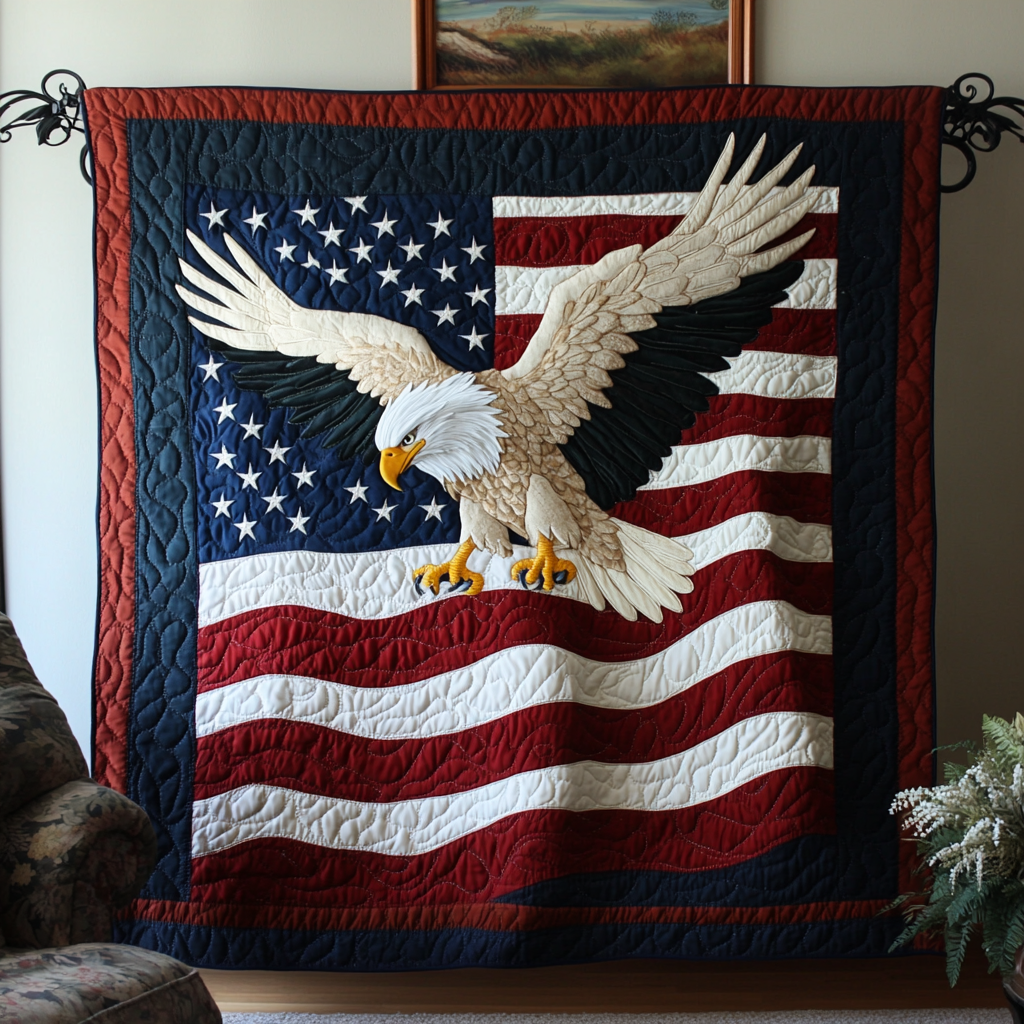Flying Honor Quilted Blanket NCU0DK8557