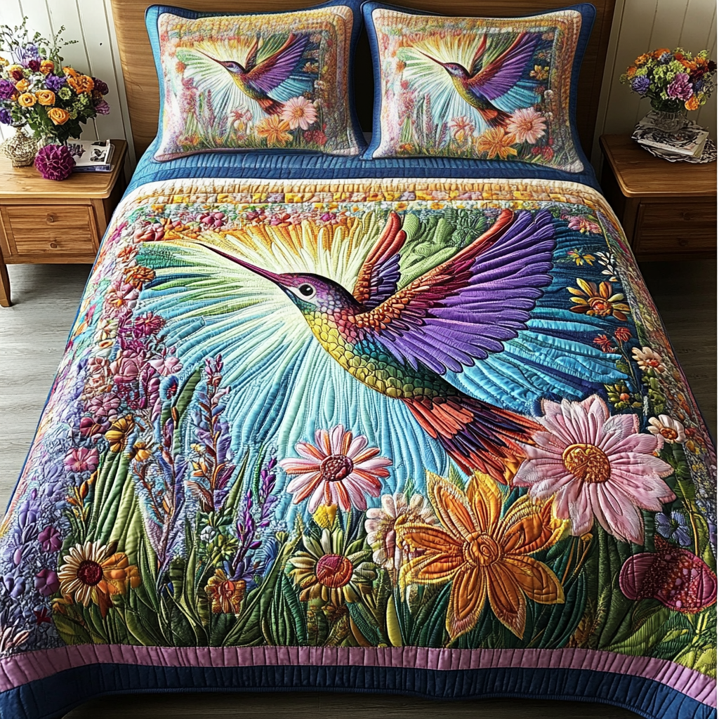 Flying Serenity 3-Piece Quilted Bedding Set NCU0VL2147