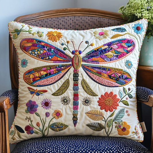 Folk Art Wings Quilted Pillow Case NCU0PT6654