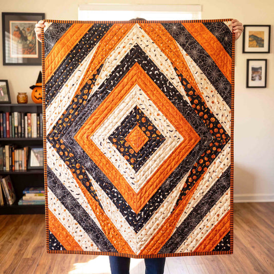 Folk Diamond Quilted Blanket NCU0TD3003
