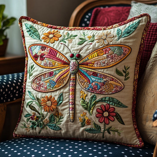 Folk Flight Quilted Pillow Case NCU0PT6655
