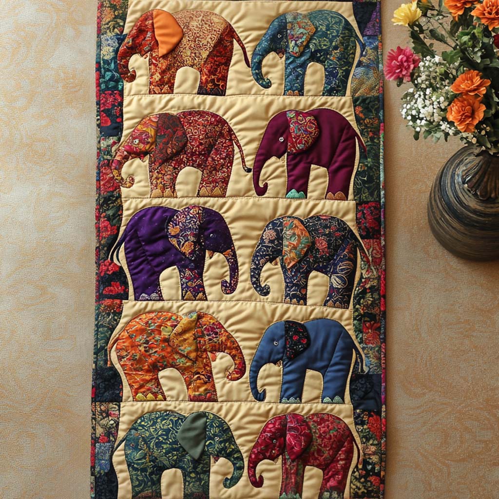 Footprints of Grace Quilted Table Runner NCU0NT7568