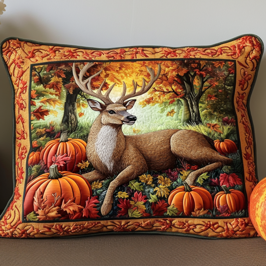 Forest Animal Retreat Quilted Bedding Pillow Case NCU0NT8854