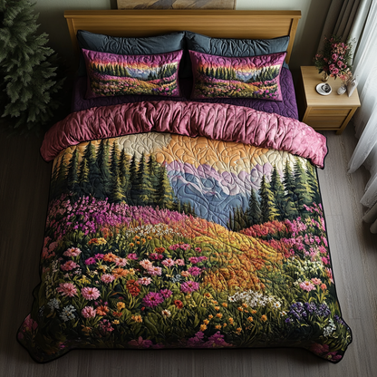 Forest Bloom Quilted Bedding Set NCU0DV5270