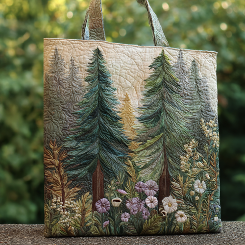 Forest Dream Quilted Tote Bag NCU0DV7506