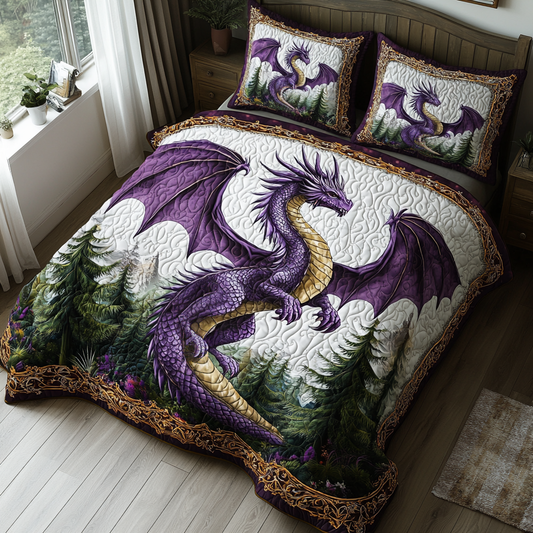 Forest Flame Quilted Bedding Set NCU0DV5433