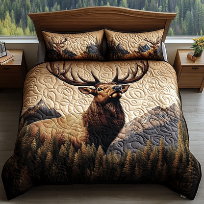 Forest Guardian Quilted Bedding Set NCU0DV2647