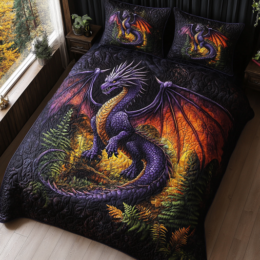 Forest Guardian Quilted Bedding Set NCU0DV5431