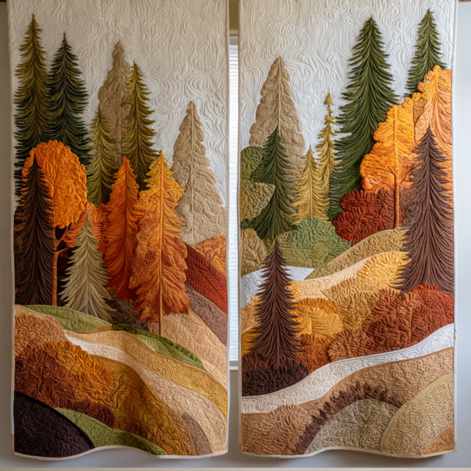 Forest Quilted Curtains NCU0VT331