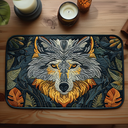 Forest Wolf Quilted Place Mat NCU0TH125