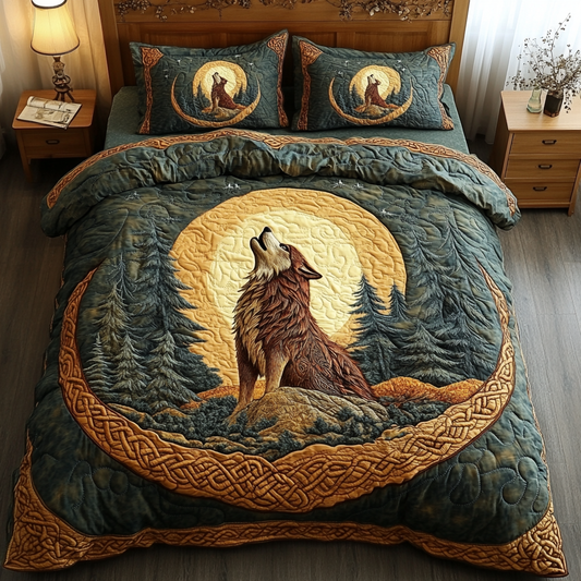 Forest Alpha 3-Piece Quilted Bedding Set NCU0DK3417