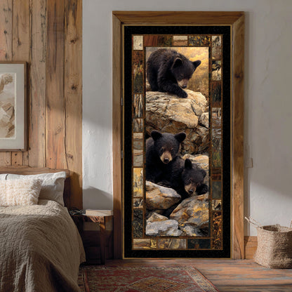 Forest Bear Quilted Door Cover NCU0DV8808