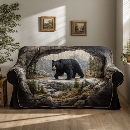 Forest Bear Quilted Sofa Cover NCU0TV1400