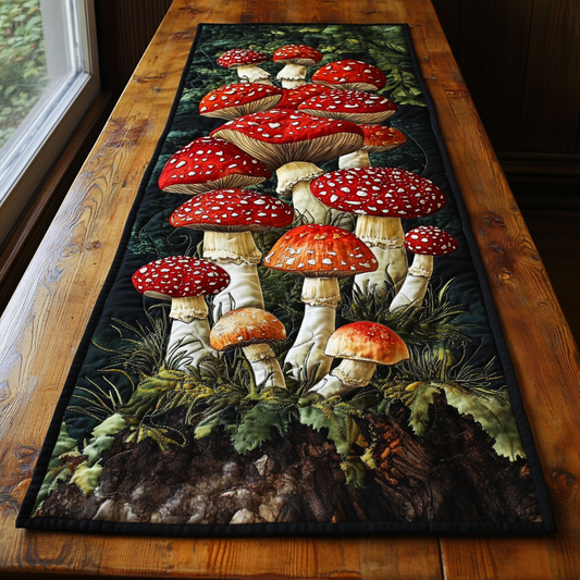 Forest Bloom Quilted Table Runner NCU0DK4166