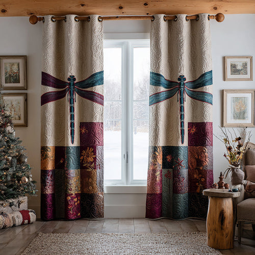 Forest Breeze Dragonfly Quilted Curtains NCU0DV8709