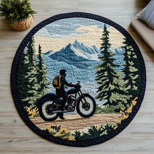 Forest Breeze Quilted Round Mat NCU0DK7374